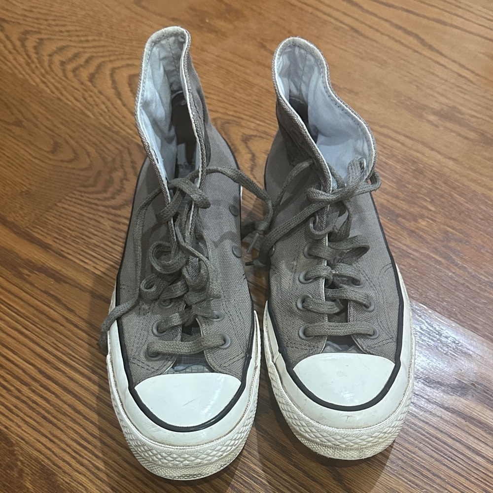 Classic High-Top Sneakers - Gray